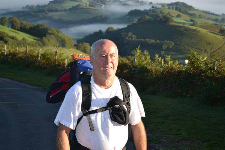 Julio in the misty Pyrenees