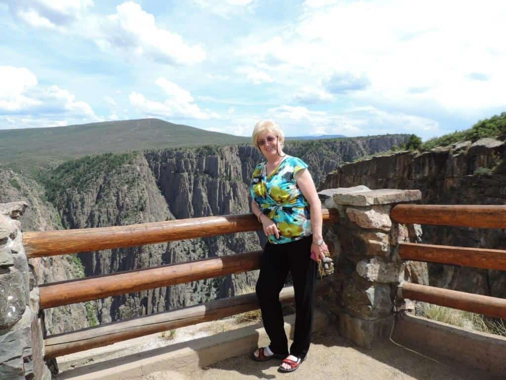 Inge at the Black Canyon of the Gunnison, Colorado